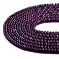 Rondelle Beads for Jewelry Making 5x8mm Natural Stone Beads 1 Strand 15.5inch Lentil Spacer Beads Rondelle Gemstone Bead Semi-Precious Stone Bead for Bracelet Necklace Crafts Amethyst - color: Amethyst Beads