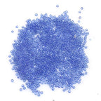 Perlin Glass Seed Beads 2mm 11/0 Round Mini Small Pony Beads 6500pcs for Making Earrings Bracelets Pendants Waist Jewelry DIY Handmade Transparent Color Kit (Blue Sapphire) - color: Blue Sapphire