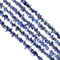 GM GemMartUSA Sodalite Natural Raw Chip Beads Strands | Semi-Precious | AAA+ Quality 1 Strand 34” | DIY Bracelet Jewelry Making, Healing Crystal Craft| 4-6mm - Blue-Color Gemstones (CHSL-70001) - color: Sodalite (CHSL-70001)