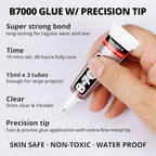 7500Pcs Transparent Clear Rhinestones Flatback with b7000 Glue for Crafts Clothing Crafting Shoes Tumblers Cups Jeans Bedazzling, Resin Rinestones Gems Flat Back Crystals Diamonds 2-5mm - color: Transparent 2-5mm, size: Small Pack + 3pcs Glue