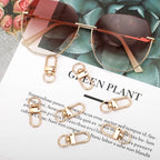 30PCS Gold Metal Lobster Claw Clasps, Swivel Lanyard Snap Hooks for Jewelry Making, Keychain, Bags, DIY Crafts and More - color: Gold