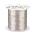 BENECREAT 18 Gauge 32 Yards Tarnish Resistant Silver Wire Jewelry Beading Wire for Beading Wrapping and Other Jewelry Craft Making - color: Silver, size: 18 Gauge