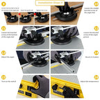 Hot Wire Foam Cutter, Foam Cutting Worktable with Elevated Extension Rail, Auto Shut-Off Function Hot Wire Cutting Tool for EVA, Sponge, KT board, Insulation panels, Polystyrene Foam - color: Yellow & Black Time