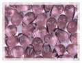Czech 50-Piece Glass Beads, 6x9mm, Teardrop Transparent Purple Amethyst (20030) - color: Amethyst Purple