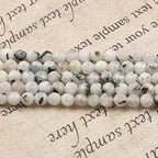 180pcs 2mm Natural Blackpoint Moonstone Gemstone Beads Faceted Round Loose Stone Beads for Jewelry Making - color: Blackpoint Moonstone, size: 1.9-2.4mm