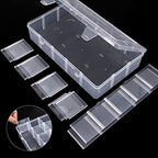 SGHUO 3 Pack 15 Grids Large Plastic Storage Organizer Box,15 Compartments with Dividers for Tackle Box, Beads, Washi Tape, Ribbon, Crafts, Art Supply 10.9X6.5X2.2inch - size: 3pcs