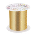 BENECREAT 24 Gauge 87 Yards Jewelry Beading Wire Light Gold Tarnish Resistant Copper Wire for Beading Wrapping and Other Jewelry Craft Making - color: Light Gold, size: 24 Gauge