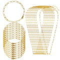 20Pcs Chain Charm Necklace Bracelet Making Kit, Adjustable Paperclip Bracelet necklace chains for charm jewelry making Alloy Link Chains with Lobster Clasps for Women DIY Jewelry Making (Gold) - color: Gold
