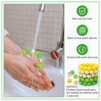 100 Pcs 15mm Silicone Beads for Keychain Making, Pink Gream Silicone Beads Bulk Round for Bracelets Pens Crafts Jewelry Making (Green Yellow) - color: Green Yellow