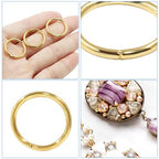 Litoexpe 20mm Open Jump Rings 150 Pcs with a Box, 2mm Thickness Rings Connectors for Necklace Bracelet Jewelry Making (Gold) - color: Gold