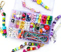 Keychain Making Kit 300PCS Complete Set for Adults Beginners DIY Bead with Resin & Acrylic Charms Bag Charm Kit Birthday Party Favors Gift