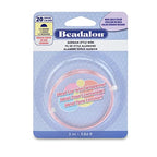 Beadalon German Style Wrapping Wire, Half Round, Rose Gold Color, 20 Gauge, 3 m / 9.8 ft - color: Rose Gold, size: 20 gauge/.032 In-3 m/9.8 ft