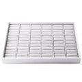 Oirlv 36 Slot Ring Storage Tray Showcase Jewelry Display Organizer - size: 36 Grids Ring