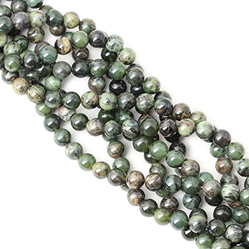 35PCS 10mm Natural Chrysoprase Round Loose Beads for Jewelry Making 1 Strand 15" - color: Chrysoprase, size: 10mm