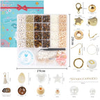 TOIPINIO Bracelet Making Kit Jewelry Making Supplies Kit Natural Stone Beads for Irregular Natural Stone with for DIY Craft -1736 PCS Friendship Bracelet/Necklace/Earrings for Adults (Tiger's Eye) - color: Tiger’s Eye