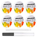Elastic Thread for Jewelry Making, Paxcoo 6 Rolls Beading String for Bracelet Making, Clear Jewelry String Bracelet String with 2 Pcs Beading Needles for Bracelets and Jewelry Making (Assorted Sizes) - style: Crystal Clear