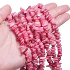 Chip Shell, 260pcs 5-8mm Irregular Shell Beads with Holes, Peach Pink Shell & Rose Quartz Like Chip Beads for Jewelry Making - color: Peach Pink