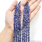GM GemMartUSA Sodalite Natural Raw Chip Beads Strands | Semi-Precious | AAA+ Quality 1 Strand 34” | DIY Bracelet Jewelry Making, Healing Crystal Craft| 4-6mm - Blue-Color Gemstones (CHSL-70001) - color: Sodalite (CHSL-70001)