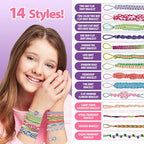 Chilpals Friendship Bracelet Making Kit for Girls 8-12, DIY String Bracelet Maker & Jewelry Craft Kits - Innovative Leg-Strap Design, Birthday Gifts Ideas for Kids Ages 7 8 9 10 Year Old (Yellow) - color: Yellow