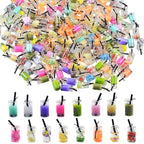 KJML DIY Cute Keychain Charms Bulk 30pcs Pendant Charms for Keychain Making Mini Resin Charm for Funny Keychains Bag Charm Purse Backpack Jewelry Making - color: Mix Bottle