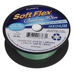 Soft Flex 49 Strand Beading Wire - Medium 0.19 Diameter - 100 Feet Nylon Design Wire - style: Fluorite