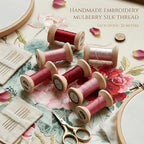 Natural 100% Mulberry Handmade Embroidery Silk Thread Silk Floss (35) - color: 35