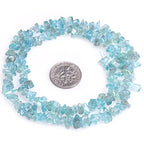 HAAMIIQII 4-6mm Natural Apatite Chip Beads Irregular Chip Stones Loose Gemstone Beads for Jewelry Making Strand 30 Inch - color: Apatite