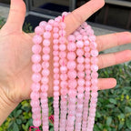 35pcs Adabele Natural Rose Quartz Pink Crystal Healing Gemstone 10mm Round Beads Gem Stone Spacer for DIY Craft Jewelry Making GS10-10 - color: Rose Quartz, size: 10mm (35pcs/1 Strand)