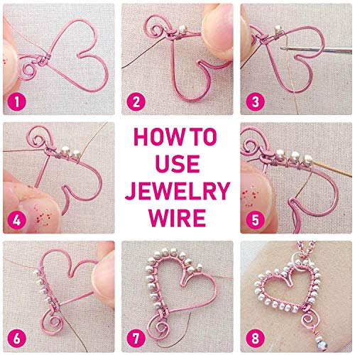 anezus 20 Gauge Jewelry Wire, 28 Yards Craft Wire Tarnish Resistant Copper Beading Wire for Jewelry Making Supplies and Crafting(Rose Gold) - color: Rose Gold Pink