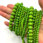 780Pcs Briolette Crystal Glass Beads for Jewelry Making, 3-10mm Faceted Olive Green Crystal Beads for Bracelets, Rondelle Glass Beads Bulk for Crafts Wine Charms Wind Chimes Suncatchers - color: Olive Green