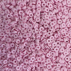 4100 Pcs Pink Clay Beads Bracelet Making Kit, 6mm Polymer Spacer Flat Heishi Beads for Jewelry Necklace Earring Making - color: Pink