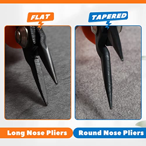 Mini Long Nose Pliers Tweezer Nose Pliers Specialty Pointed Nose 1mm Diameter Tip 4-Inch Precision Needle Nose Pliers Flat Smooth Jaw Jewellery Making Tool - style: Mini Long Nose Pliers