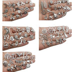 Youdiyla 200 Mixed Charms Collection, Antique Silver Tone, Charms Metal Pendant Craft Supplies Findings for Crafting Necklace Bracelet Jewelry Making HM332 - color: 200 Mix Charms