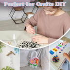 1100pcs Pony Beads,Friendship Bracelet Beads,Halloween Beads,Pony Beads for Bracelets,Beads for Braids,Cool Beads,Bulk Beads for Jewelry Making,Mixed Beads,Black White Beads - color: black white beads