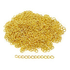Honbay 100PCS 50mm/2inch Extender Chain Jewelry Necklace Bracelet Anklet Extension Chain Extension tails(Gold)