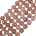 8×5mm Sunstone Natural Stone Beads for Jewelry Making About 35-40pcs 1 Strand 15" Drilled Flat Faceted Cabochon Gemstone Beads for Bracelets Necklace DIY Crafts - color: Sunstone