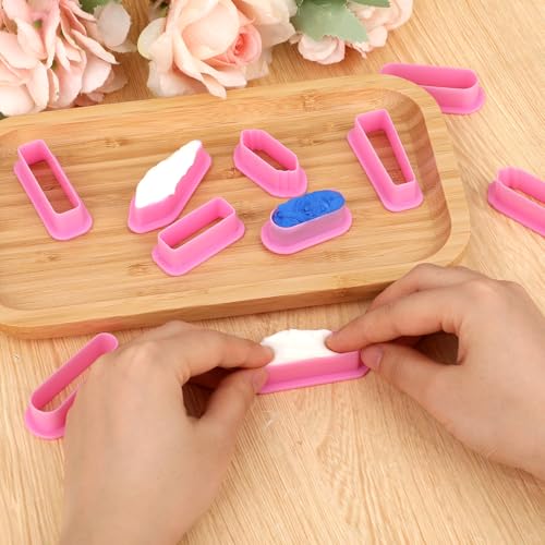 Polymer Clay Cutters, 10 Pieces Clay Sculpting Tools Polymer Clay Earrings Cutters Kit Basic Clay Cutters Tools Sculpting Polymer Clay Molds Dangle Shape Clay Cutters for Polymer Clay Jewelry Making