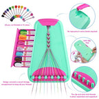 Friendship Bracelet Making Kit for Girls Ages 8-12, Kids Jewelry Making Kit with 28 Pre-Cut Threads and Letter Beads, Arts and Crafts for Kids, Birthday Easter Gifts for 6 7 8 9 10 11 12 Year Old - color: Green/Rose