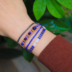 KELITCH Adjustable turquoise bead bracelet single color knitting friendship bracelet fashion jewelry daily wear gift (28 color selection) - color: Grey 04I