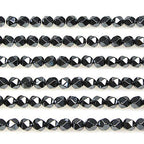 MJDCB Best Sellers Natural Stone Beads Faceted Polygon Hematite Energy Stone Healing Power for Jewelry Making(8mm) - color: Hematite