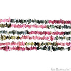 GM GemMartUSA Multi-Tourmaline Natural Raw Chip Strands | Semi-Precious | AAA+ Quality 1 Strand 34” | DIY Bracelet Jewelry Making, Healing Crystal Craft| 4-6mm - Multi Color Gemstones (CHMT-70001) - color: Multi Tourmaline (CHMT-70001)