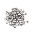 BEADIA Stainless Steel Spacer Beads 5x3mm Rondelle Loose Charm Caps Beads for DIY Jewelry Making 100pcs with 1.5mm Hole - color: 5x3mm 1.5mm