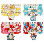 Twinfree Bohemia Beaded Bracelet for Women, Polymer Clay Stretch Bracelets - color: color 24