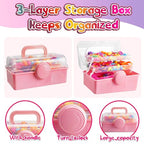 FUNZBO 850pcs Pop Beads - Jewelry Making Kit for 3 4 5 6 7 8 Year Old Little Girls, Arts and Crafts Toys for Kids, Necklace Bracelet Ring Hairband Creativity Snap Set, Birthday Gifts for Kids - size: X-Large