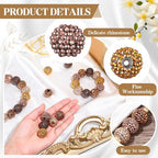 40 Pcs 20 mm Rhinestone Beads Bulk Crystal Round Disco Ball Chunky Bubblegum Beads for Pens Bracelets Charms Craft European Style Jewelry Making Supplies Christmas(5 Colors) - color: 5 Colors