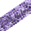 Natural Gemstone Round Loose Beads for Jewelry Making DIY Crystal Energy Healing 1 Strand 15" (Amethyst, 4mm (15"/Strand)) - color: Amethyst, size: 4mm (15"/Strand)