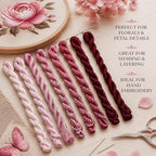Natural 100% Silk Thread, Handmade Embroidery Thread Silk Floss 8 Colors 110m Each (80) - color: 80