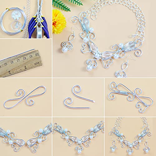 Pandahall 53 Feet Silver Aluminum Wire 4mm Metal Craft Wire for DIY Manual Arts Jewelry Making(Silver)