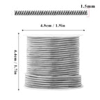 33 Feet Stainless Steel Snake Chains Roll, 1.5mm 304 Stainless Steel Round Snake Chain Bulk Spool for Jewelry Making DIY Craft - color: 1.5mm Stainless Steel Round Snake Chains