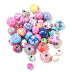 DAHI 250pcs 6mm Polymer Clay Beads Round Beads for Making Bracelet Necklace Earring Accessories DIY Handmade Craf（6mm） - size: 6x6mm